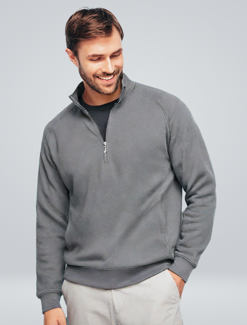 Battista | Elegant Pullover with Half Zip