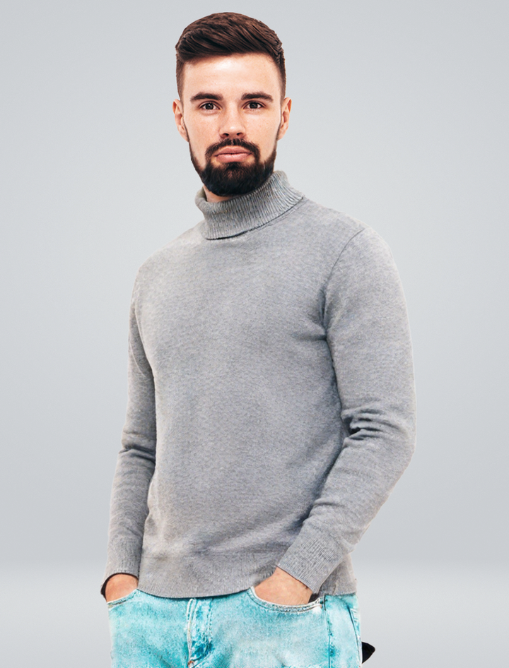 Dario | High Neck Knit Sweater