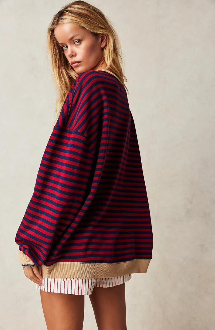 Adèle | Oversized Striped Sweater