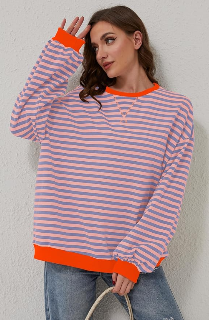 Adèle | Oversized Striped Sweater