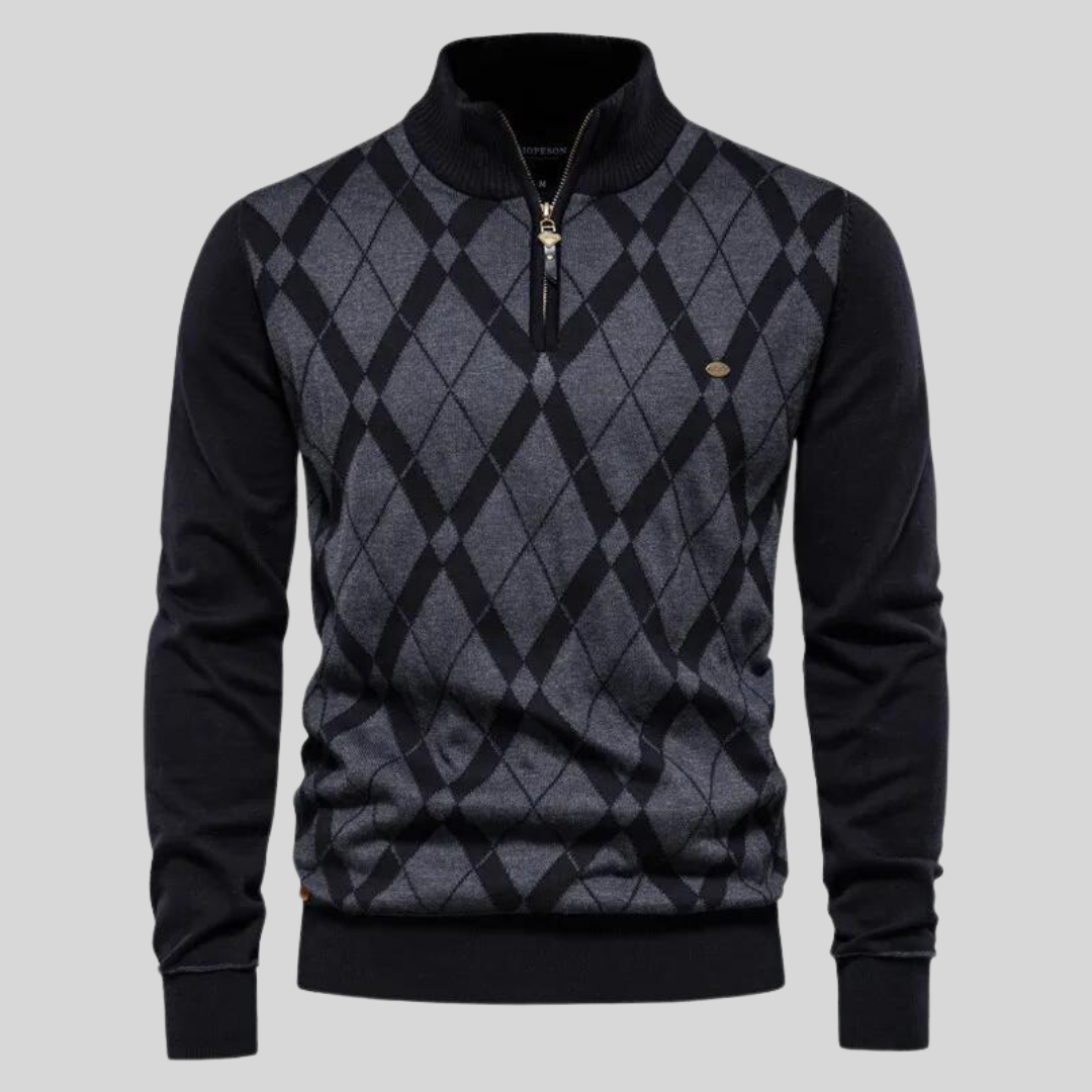 Primo | Argyle Knit Sweater