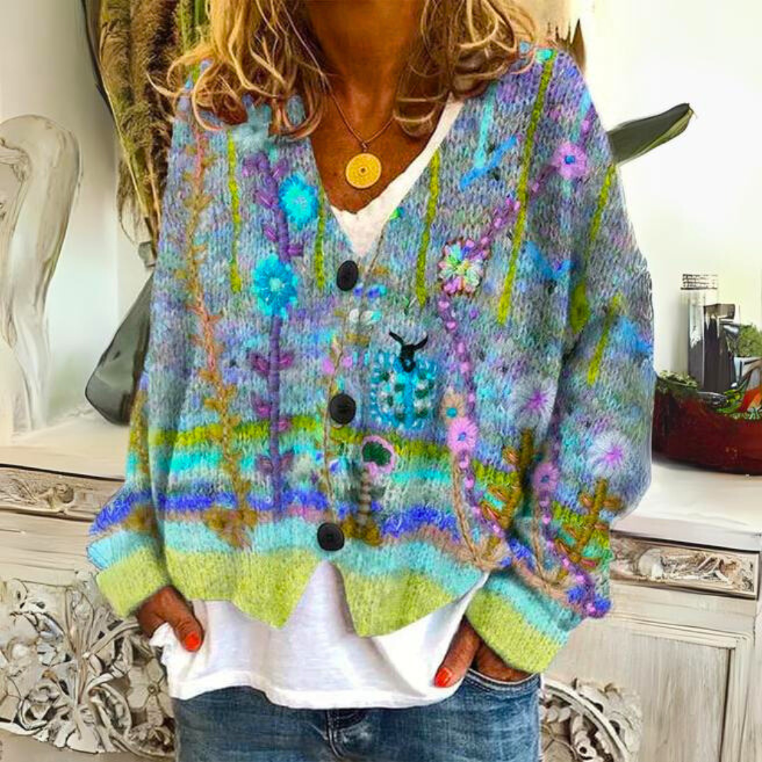 Hannah™ - Cozy and Colorful Knit Sweater