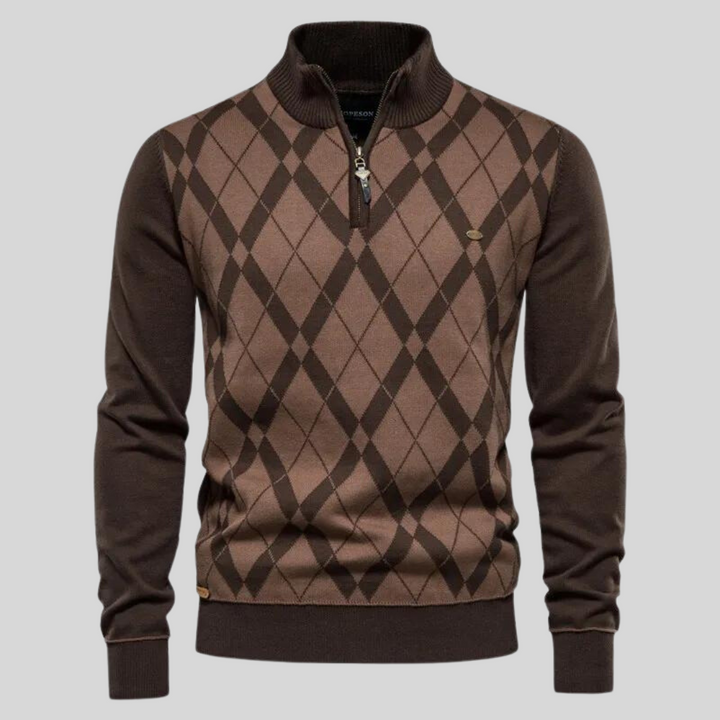 Primo | Argyle Knit Sweater