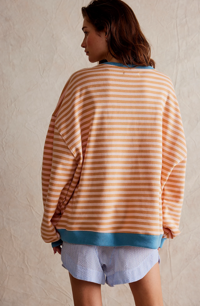 Adèle | Pull oversize rayé