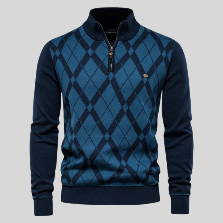 Primo | Argyle Knit Sweater