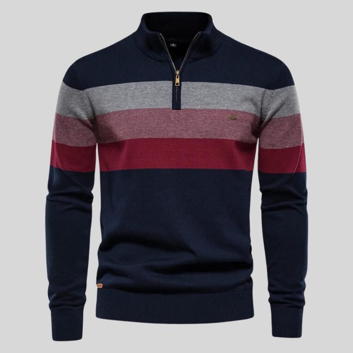 Umberto | Striped Turtleneck Sweater