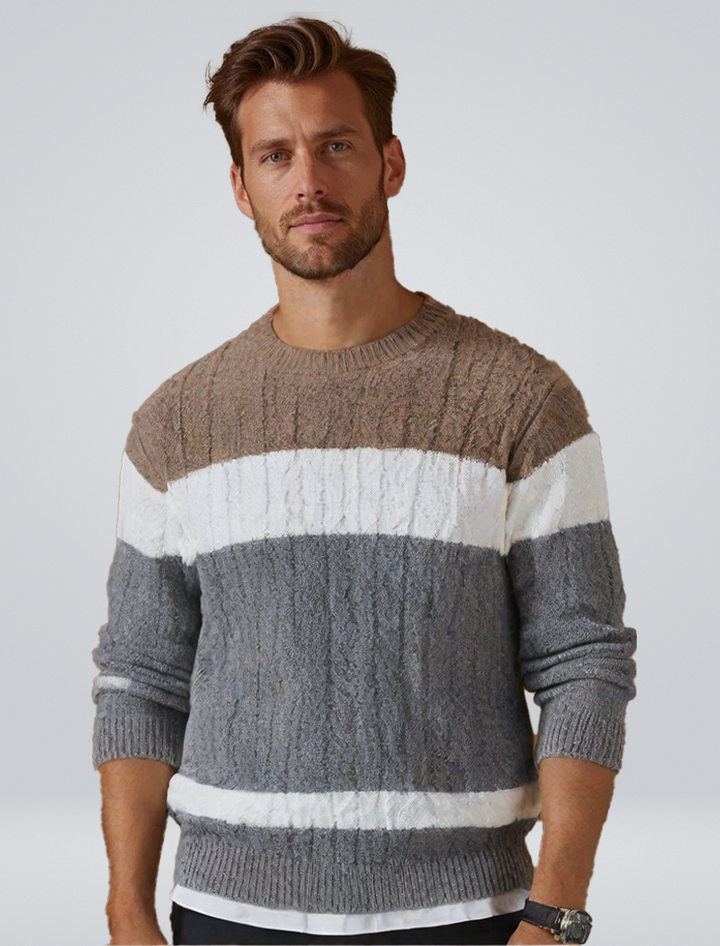 Gioele | Elegant Patchwork Sweater