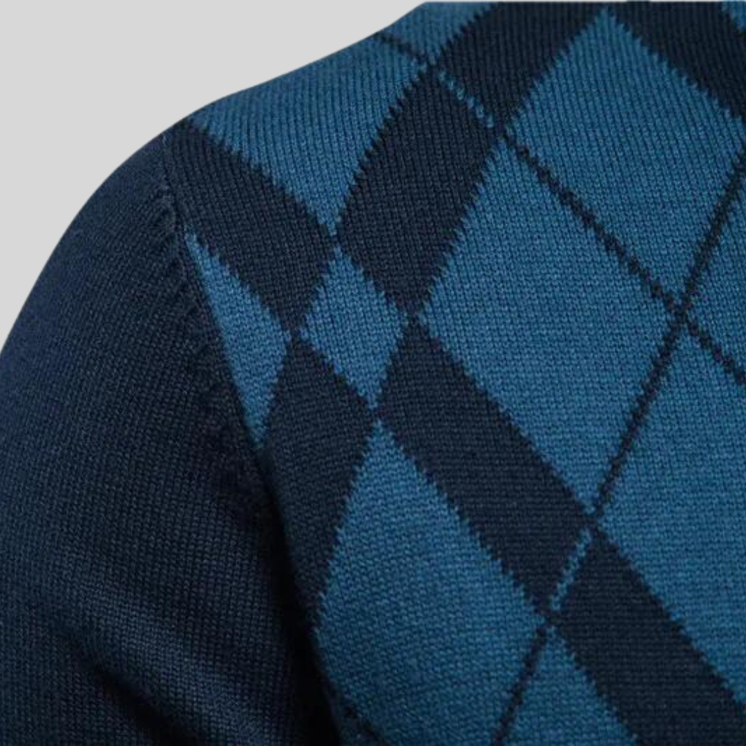 Primo | Argyle Knit Sweater