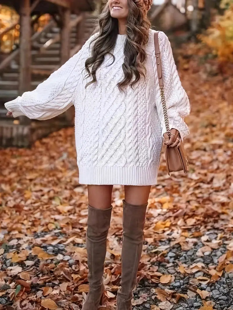 Chloé | Cable Knit Sweater Dress