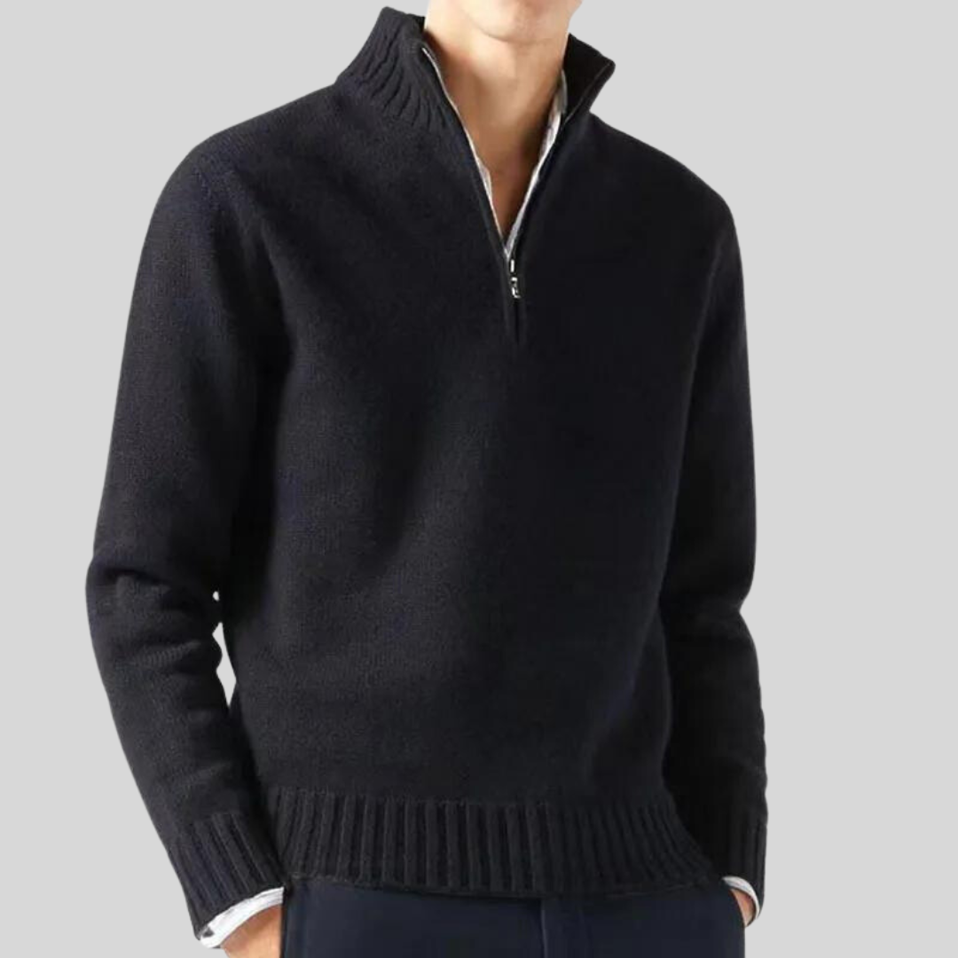 Piero | Luxury Half-Zip Sweater