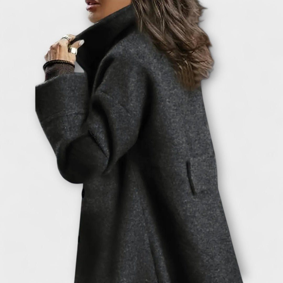 Elegant Thermal Double-Breasted Lapel Coat