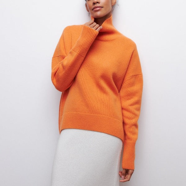 Agata Turtleneck Sweater - warmth and style for cold days