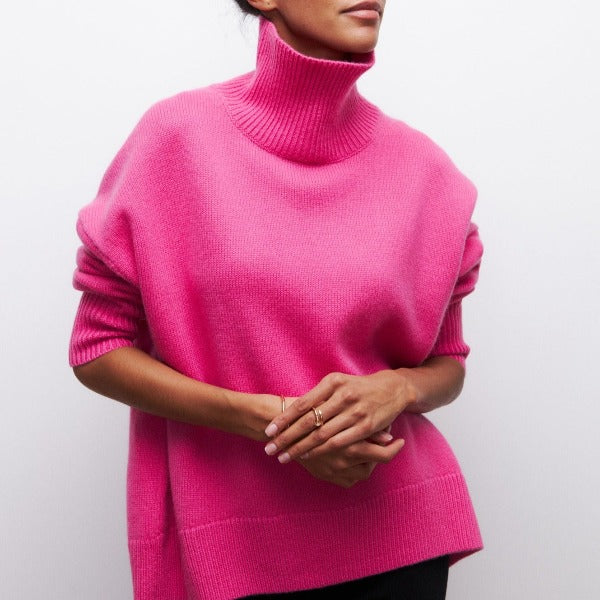 Agata Turtleneck Sweater - warmth and style for cold days