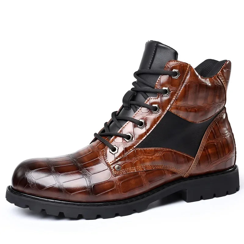 Rendell™ Croco Leather Boots