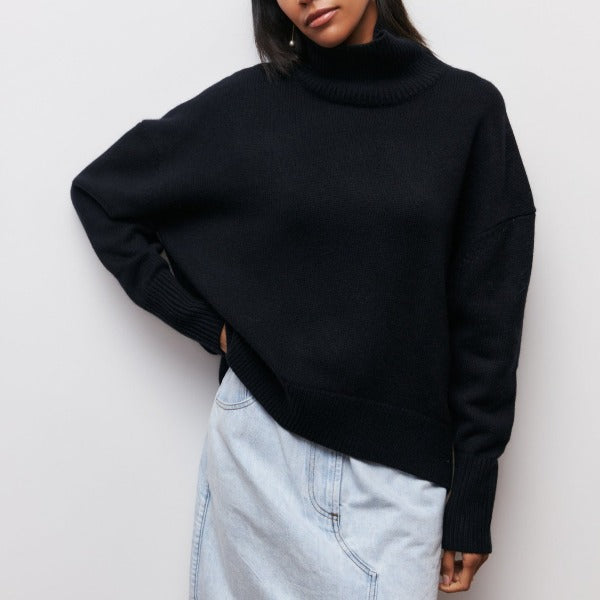 Agata Turtleneck Sweater - warmth and style for cold days