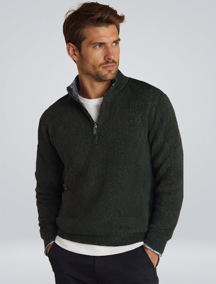 Egidio | Knitted Sweater with Zip