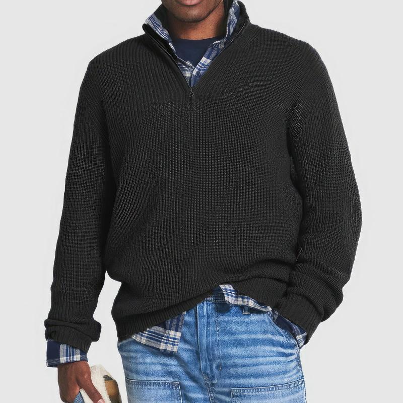 Egidio | Knitted Sweater with Zip