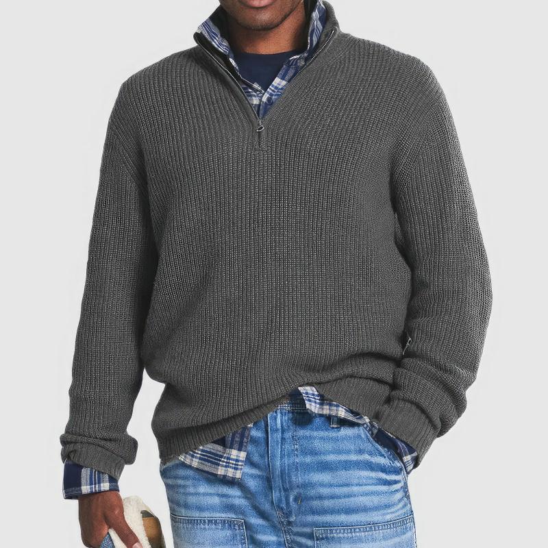 Egidio | Knitted Sweater with Zip