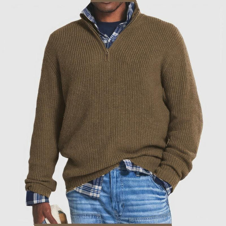 Egidio | Knitted Sweater with Zip