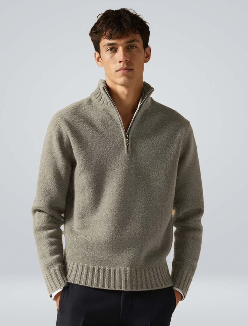 Piero | Luxury Half-Zip Sweater